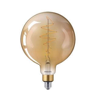 Philips Filament LED Bulb 40W, Warm E27 G200 GOLD DIM, 929002983601