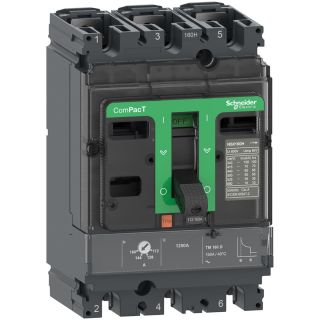 Schneider Electric Circuit breaker,ComPacT NSX100F,36kA/415VAC,3 poles,TMD trip unit 63A