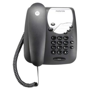 CT1-Black, Motorola CT1 Wall Mountable Corded Phone, Black