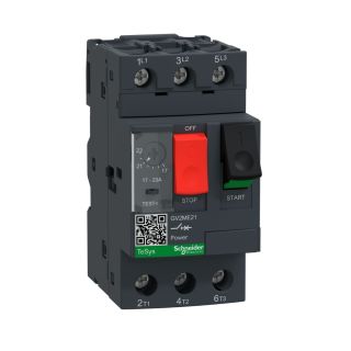 GV2ME21,Schneider Electric, Motor circuit breaker,TeSys GV2,3P,17-23 A,thermal magnetic,screw clamp terminals