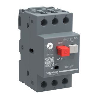 GZ1E02, Schneider Electric Motor Circuit Breaker EasyPact TVS - AC3 3P - 0.16-0.25A - Thermal-Magnetic Detection