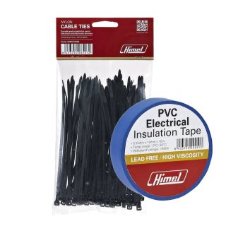 HHEET0151920BL/1, HIMEL SET OF 10 Electrical Insulation PVC Tape ROLL 0.15mmX19mmX20m, Blue