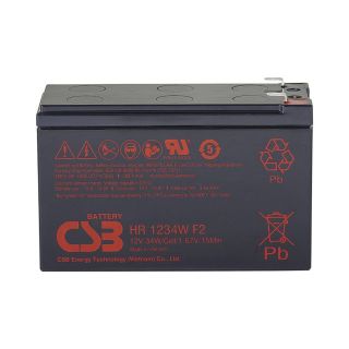 CSB HR1234WF2 high-rate VRLA Battery, 12 V 9 Ah AGM