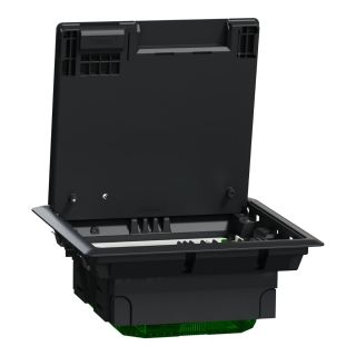 Schneider Electric Unica System+, Floorbox M, Plastic, IP24, 4Mod, INS52120