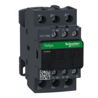 LC1D32F7، شنايدر إليكتريك قاطع تيار كهربائى TeSys D، ثلاثي الاقطاب (3 NO)، تيار متردد، 3 - <= 440 فولت 32 أمبير، ملف تيار متردد 110 فولت