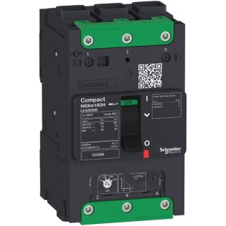 Schneider Electric Compact NSXM Circuit Breaker, 40A, 3P, 25kA at 415V AC, TMD Trip Unit, EverLink Connectors