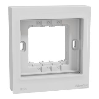 Schneider Electric Weather Proof Box, Miluz E, 2 Gang, White, M3TB01_EWP