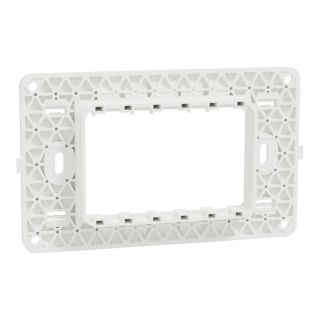 M3TB01S_03, Schneider Electric Supporting Frame, Miluz E, 3 gangs, White