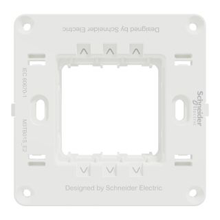 ميلوز شاسيه بلاستيك مربع 2 فتحة, M3TB01S_E2