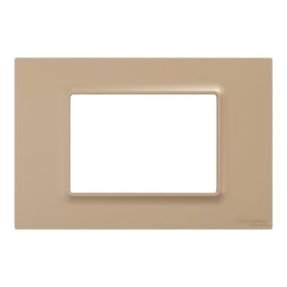 Schneider Electric Cover Frame, Miluz E, 3 Gang, Bronze, M3TB03_BRZ