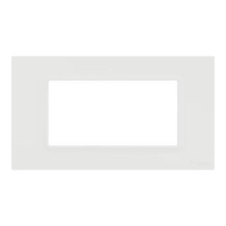 Schneider Electric Cover frame, Miluz E, 4 Gang, White, M3TB04_WE