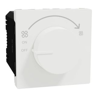 Schneider Electric Fan Speed Control, Miluz E, Mechanism, White, M3TB1_FM