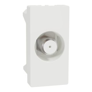 Schneider Electric TV Outlet, Miluz E, F-type, Mechanism, White, M3TB1_TVFM