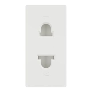 M3TB426_US, Schneider Electric Universal Socket, Miluz E, 16A, 250V, 2 Pin, 1 Module, White