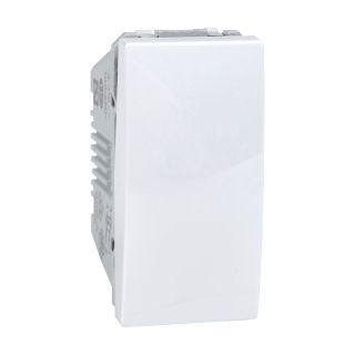 Schneider Electric Unica, Rocker switch, intermediate,10 AX 250 VAC, 1M, White