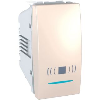 Schneider Electric Unica, Push Button, 1 Way, 10 A 250 VAC, 1M, Ivory, MGU3.106.25CN