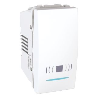 Schneider Electric, Unica, Push-Button, 1-Way, 10A 250 VAC, 1 M, White, MGU3.106T.18CN