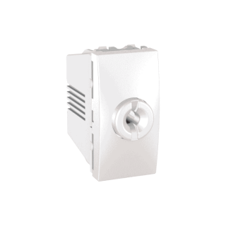 Schneider Electric, Unica, Fuse Holder, 16 A, 250 VAC - cyl. 8.3x31.5 mm, 1M, White, MGU3.632.18