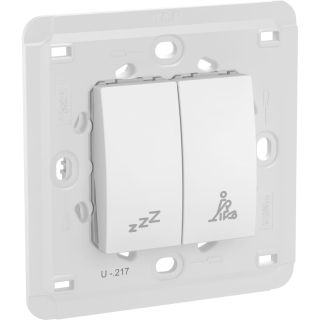 Schneider Electric Unica, Rocker Switch, 1-way + 2-way,10 AX 250 VAC, 2M, White, MGU5.217.18