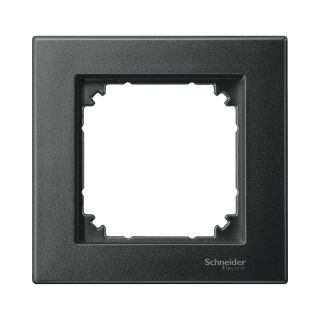 Schneider Electric Cover frame, Merten M-Plan, 1 gang, anthracite, MTN486114