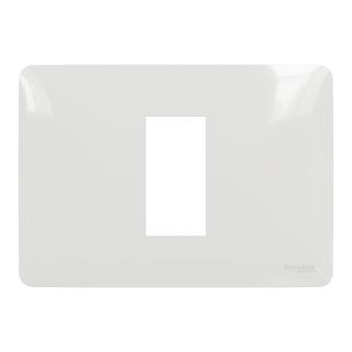 Schneider Electric Unica Studio 1-Gang Cover Frame 1 Module, White, NU210118