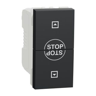 Schneider Electric Unica Top/Class - rocker switch,10 A,250 VAC, 1M, Anthracite, NU310854SC