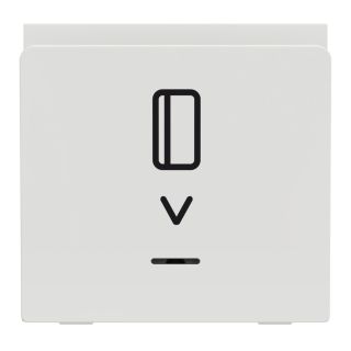 NU328318, Schneider Electric New Unica Card Switch 1-Pole 2-Way, 10A, 2 Modules, Screwless, White