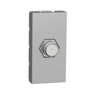 NU346830, Schneider Electric New Unica TV Socket, 1 Module, F-Type, Aluminium