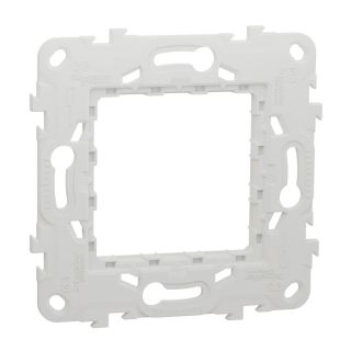 New Unica 2-Module Plastic Fixing Frame, 1 Gang, NU7002P