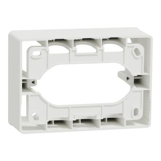 Schneider Electric, Unica 3 modules surface mounting box Studio, NU810318