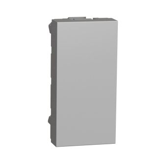 New Unica Blind Cover, 1 Module, Aluminium, NU986530