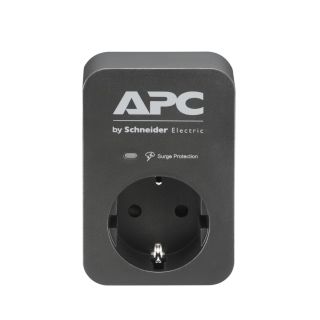 APC PME1WB-GR Essential SurgeArrest 1 Outlet 230V, Black