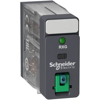 Schneider Electric Interface Plug-in Relay, 5 A, 2 CO (2 Changeover Contacts), Lockable Test Button, LED Indicator, 24 V DC