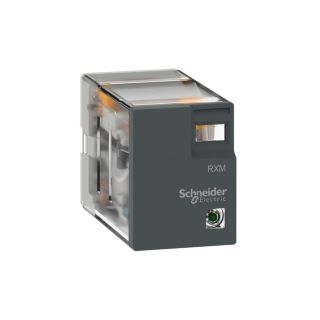 RXM2LB1B7, Schneider Electric Miniature Plug-In Relay, 5A, 2 C/O (2 Normally Open Contacts), 24V AC