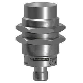 XS930S4PAM12، تليميكانيك حساسات الاقتراب الكهرومغناطيسية XS، مستشعر كهرومغناطيسي XS9 M30، L64 ملم، من الفولاذ المقاوم للصدأ 316L بالكامل، Sn40 ملم، 12...24 فولت تيار مستمر، M12