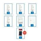 BD004, Schneider Electric, Acti9 Disbo 18way 125A Panel + 19 Resi9 MCBs + Free HIMEL Cable Tie, 350x4.8 mm