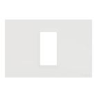 M3TB01_WE, Cover frame, Miluz E, 1 gang, white