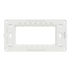 Schneider Electric Supporting Frame, Miluz E, 4 Gang, White, M3TB01S_04