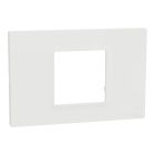 M3TB02_WE, Cover frame, Miluz E, 2 gang, white
