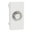 Schneider Electric TV Outlet, Miluz E, F-type, Mechanism, White, M3TB1_TVFM