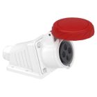 PKF16W734, Schneider Electric Pratika 16A 3P+E 380-415V AC Wall-Mounted Angled Screw Socket, PKF16W734