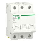 R9F32325, Schneider Electric Miniature Circuit Breaker (MCB), Resi9, 3P, 25A, C curve, 4500A