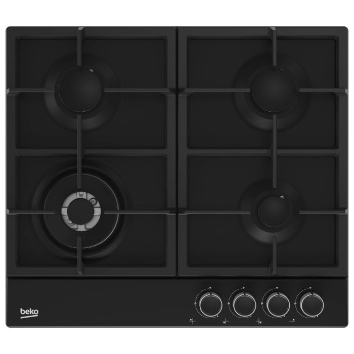 Beko Gas Hob 60 cm, 4 Berners Gas Safety Cast Iron Pan Support ...